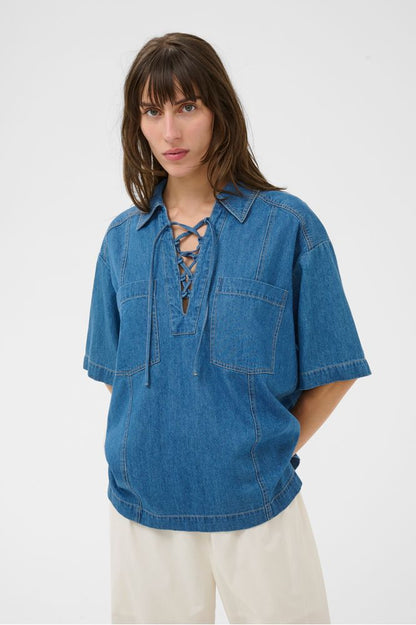 Part Two AmelaPW Shirt Medium Blue Denim
