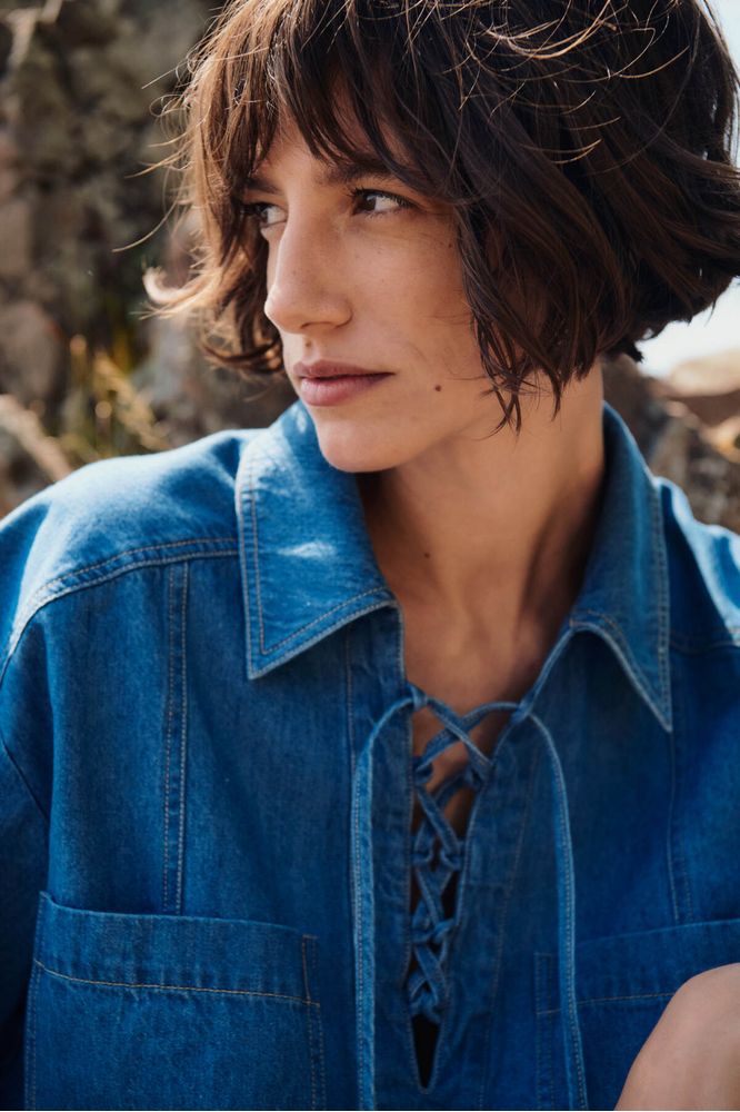 Part Two AmelaPW Shirt Medium Blue Denim
