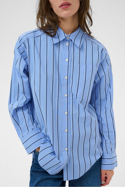 Part Two AnabellaPW Shirt Blue Stripe