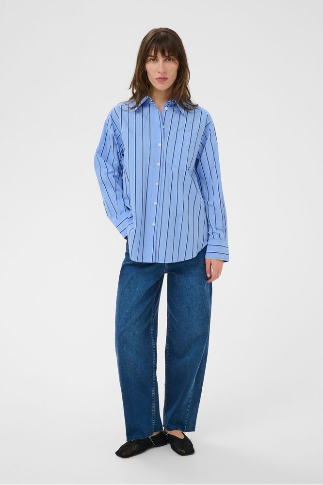 Part Two AnabellaPW Shirt Blue Stripe
