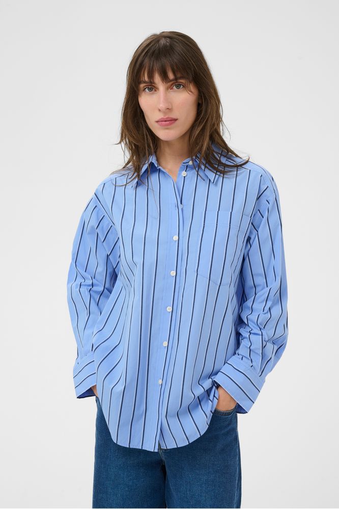 Part Two AnabellaPW Shirt Blue Stripe