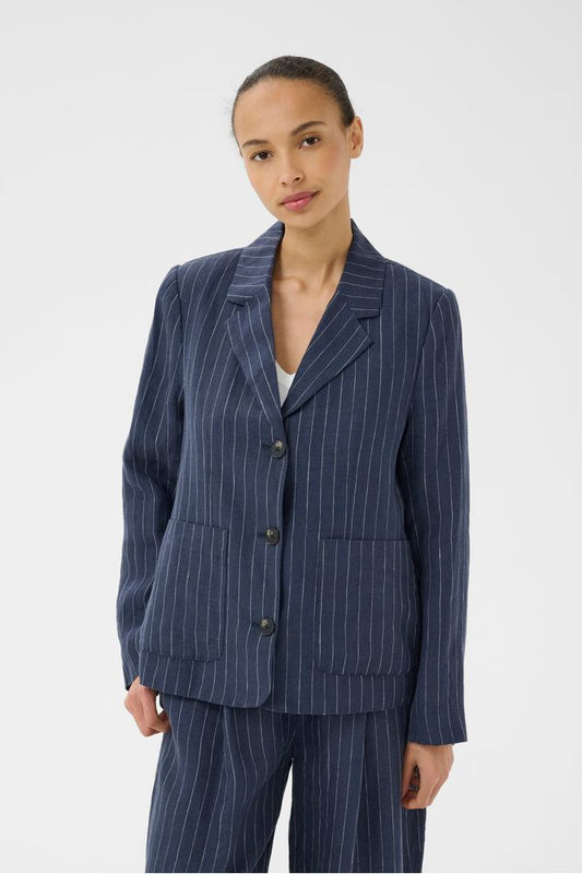 Part Two AlitaPW Blazer Pinstripe