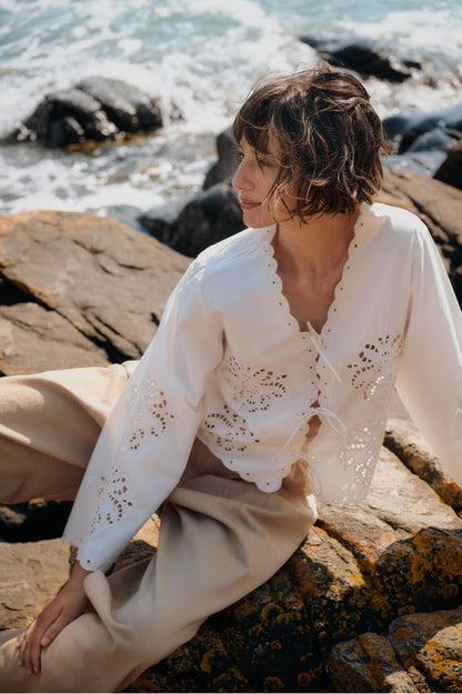 Part Two AnamariaPW Blouse Whisper White