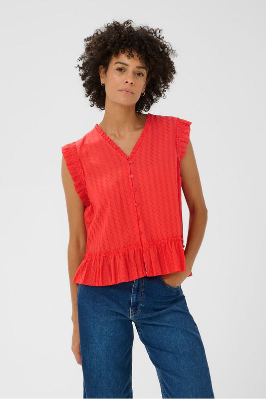 Part Two AnekaPW Top Poppy Red