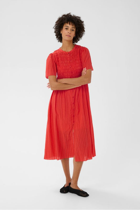 Part Two AnellaPW Dress Poppy Red