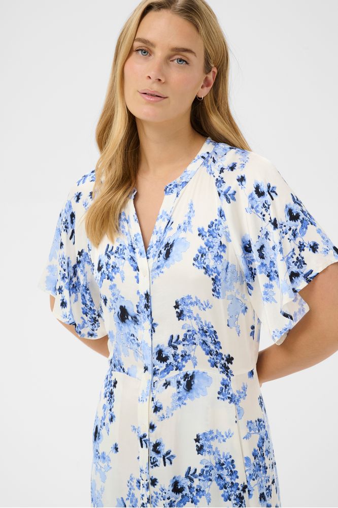Part Two AlajaPW Dress Blue Flower