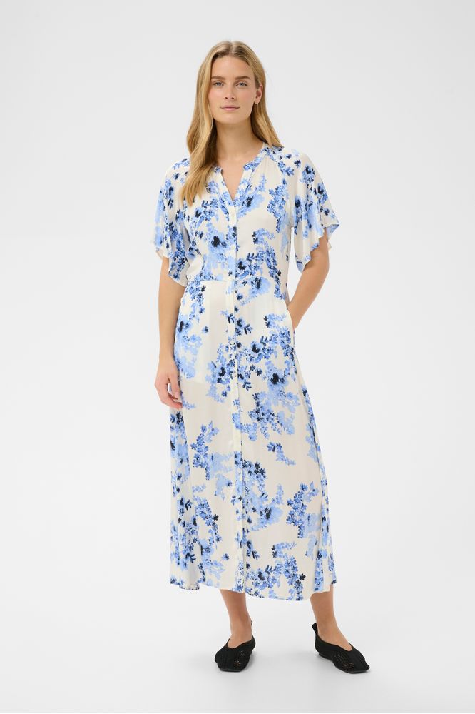 Part Two AlajaPW Dress Blue Flower