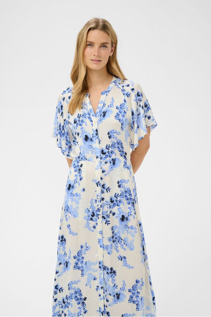 Part Two AlajaPW Dress Blue Flower