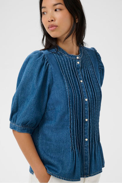 Part Two AlesiaPW Shirt Medium Blue Denim