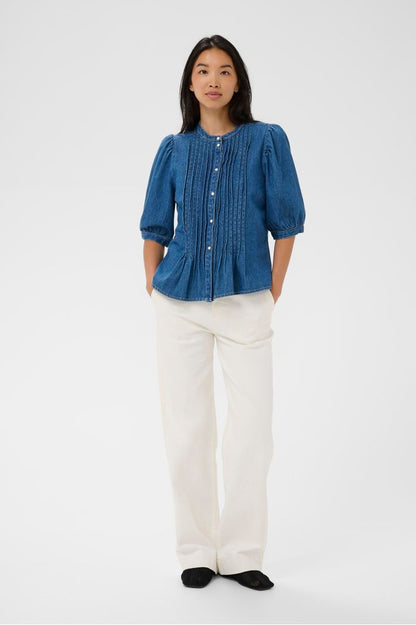 Part Two AlesiaPW Shirt Medium Blue Denim
