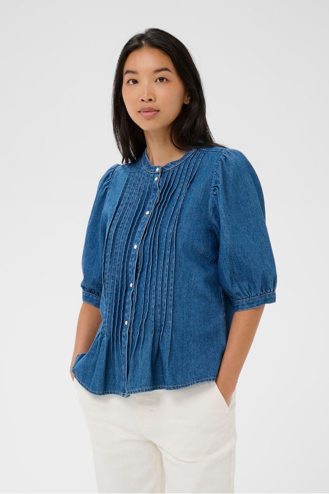Part Two AlesiaPW Shirt Medium Blue Denim