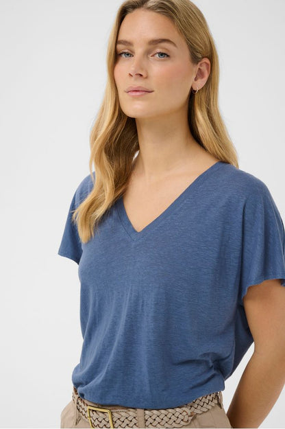 Part Two AxelinesPW T-shirt Blue Indigo