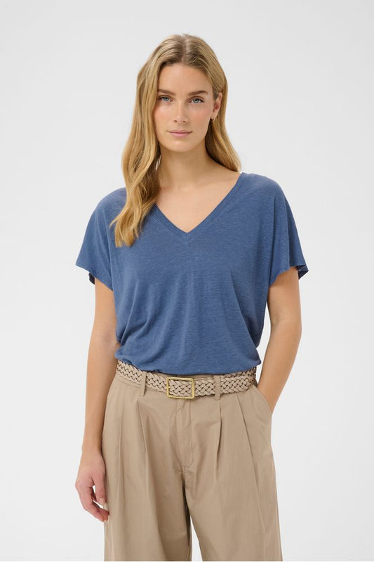 Part Two AxelinesPW T-shirt Blue Indigo