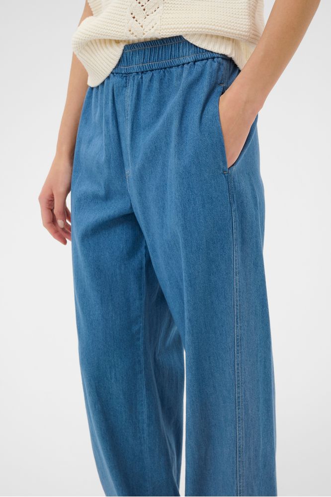 Part Two AinaPW Trousers Medium Blue Denim
