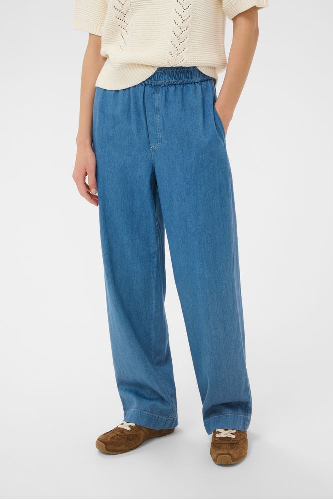 Part Two AinaPW Trousers Medium Blue Denim