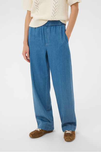 Part Two AinaPW Trousers Medium Blue Denim