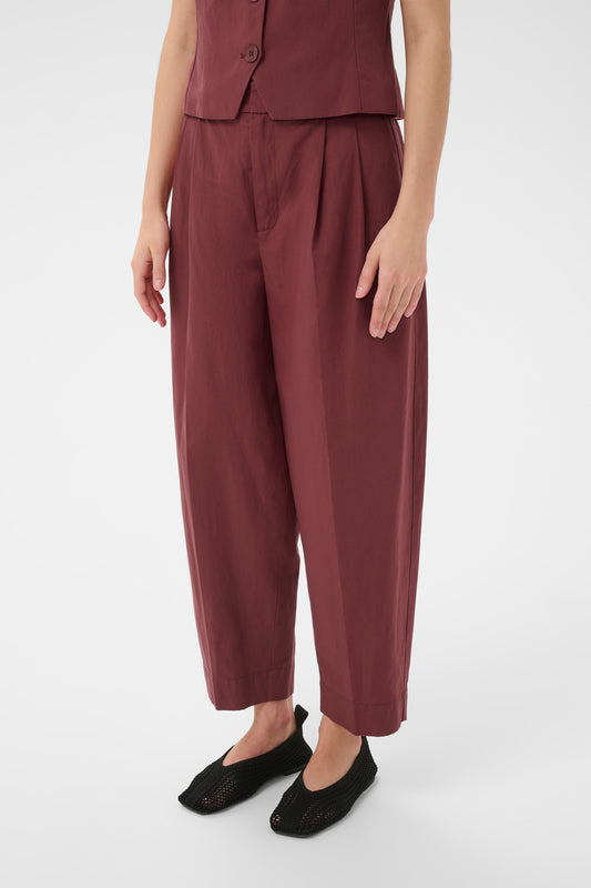 Part Two BeatrizPW Trousers Burnt Russet