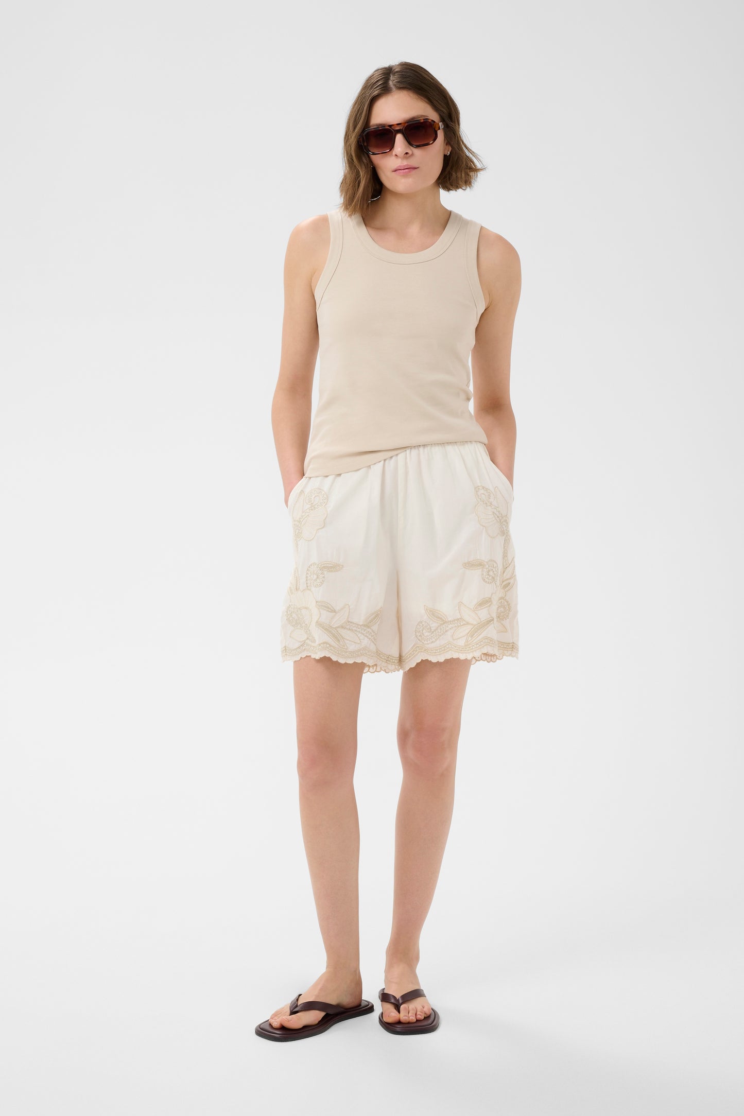 Part Two BitjaPW Shorts Whisper White