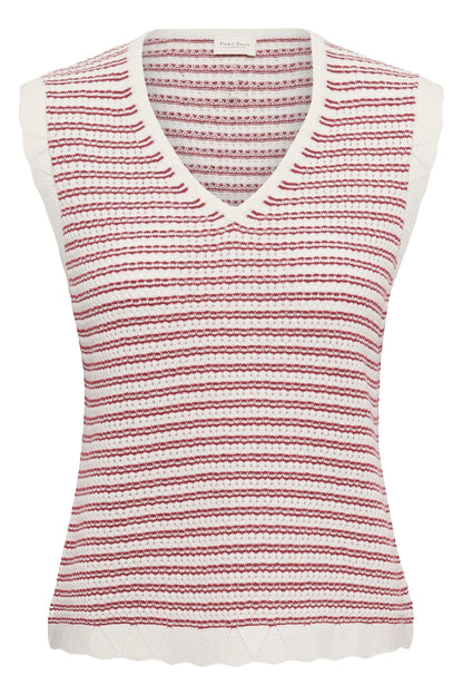 Part Two BolissaPW Top Burnt Russet Stripe