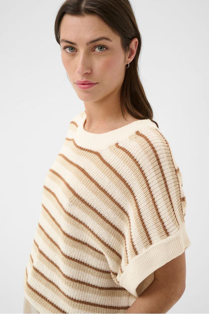 Part Two BelisiaPW Pullover French Oak Stripe