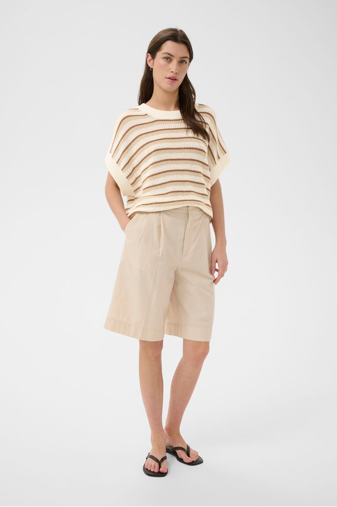 Part Two BelisiaPW Pullover French Oak Stripe