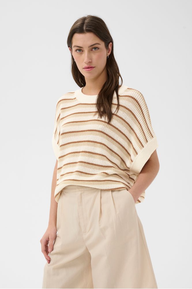 Part Two BelisiaPW Pullover French Oak Stripe