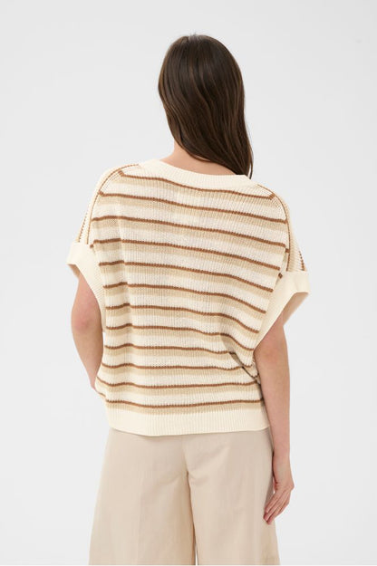 Part Two BelisiaPW Pullover French Oak Stripe