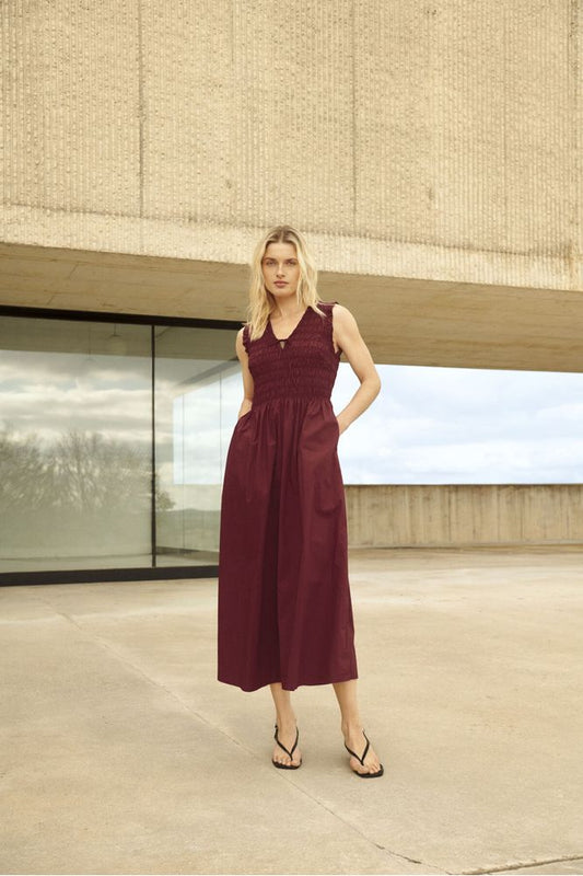 Part Two BorgnettePW Dress Burnt Russet