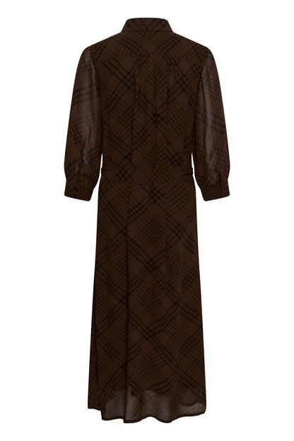 Part Two Cathie Dress Brown Check