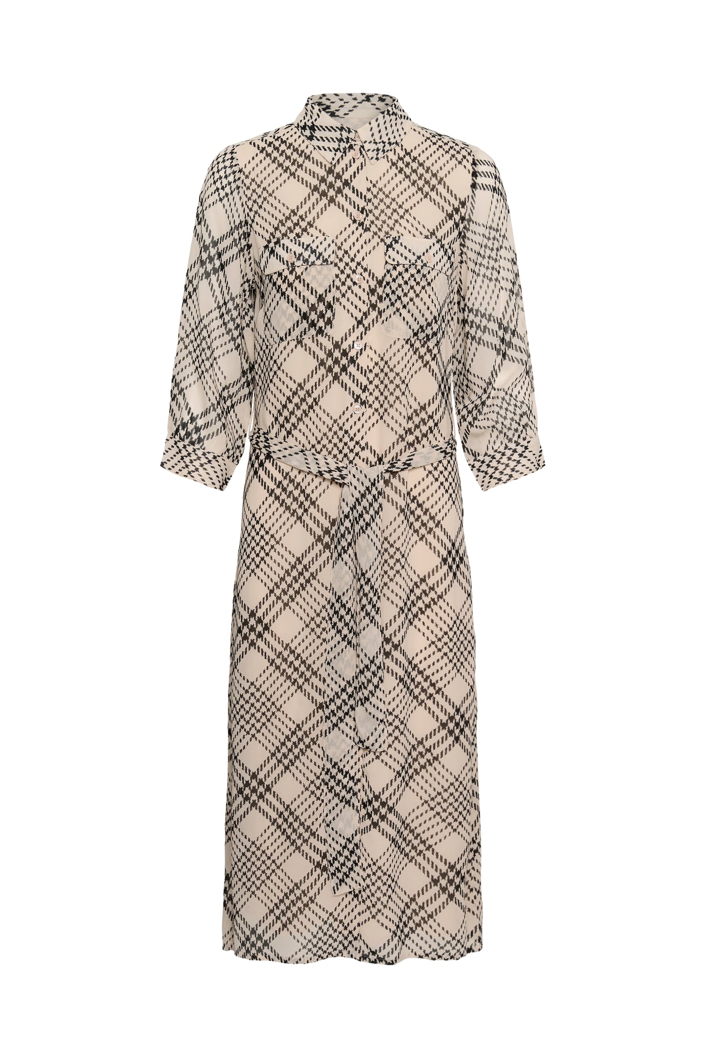 Part Two Cathie Dress Black Check