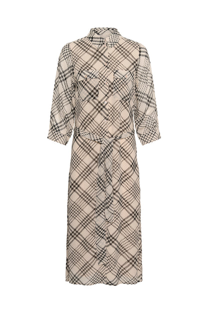Part Two Cathie Dress Black Check