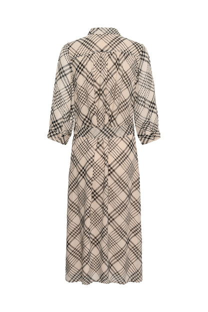 Part Two Cathie Dress Black Check