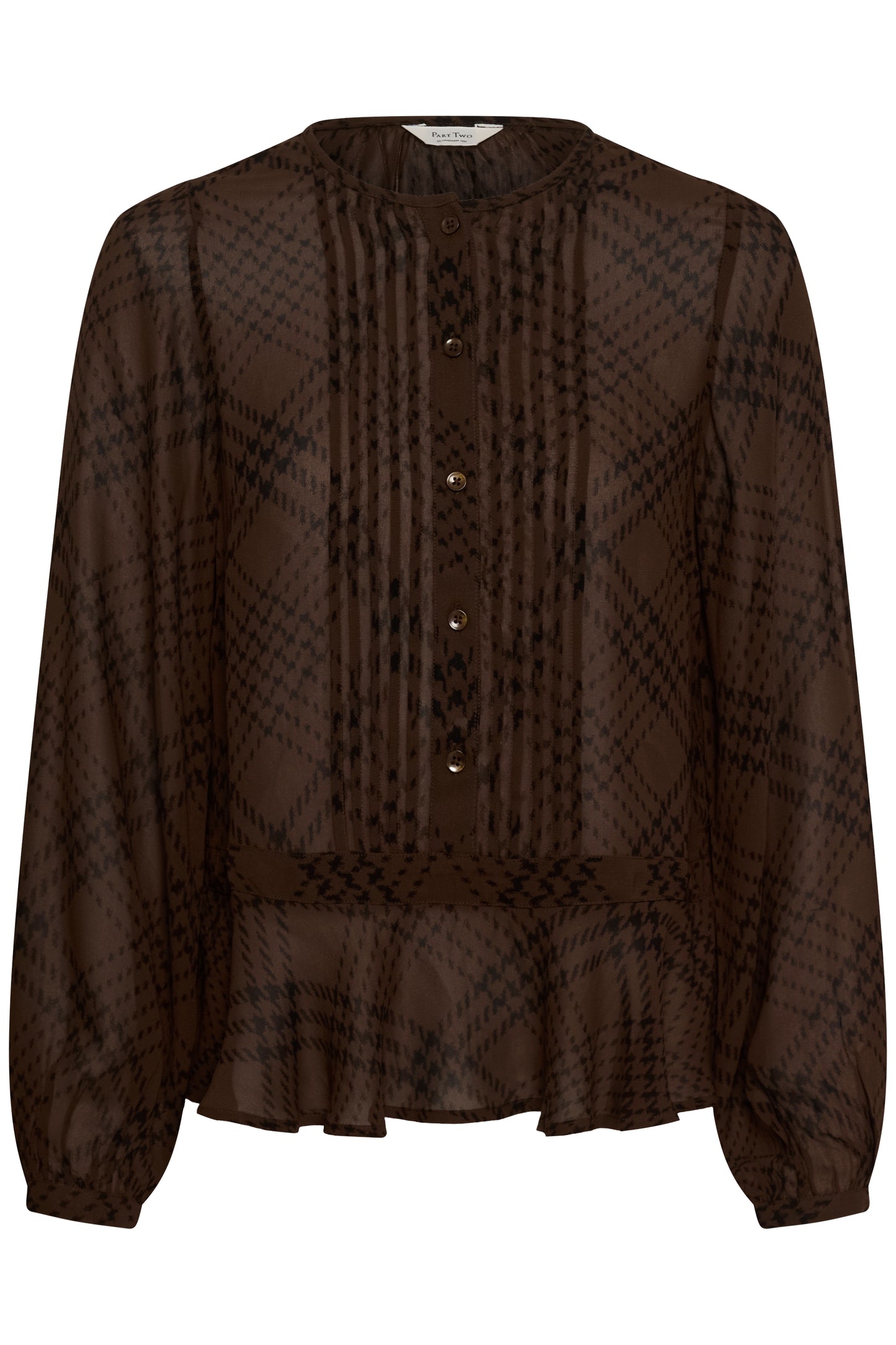 Part Two Cantaline Shirt Brown Check