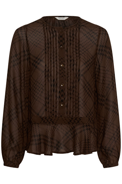 Part Two Cantaline Shirt Brown Check