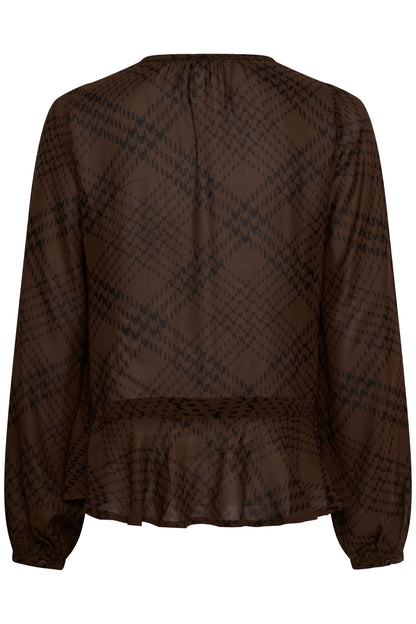 Part Two Cantaline Shirt Brown Check