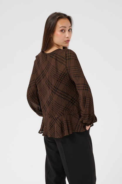 Part Two Cantaline Shirt Brown Check