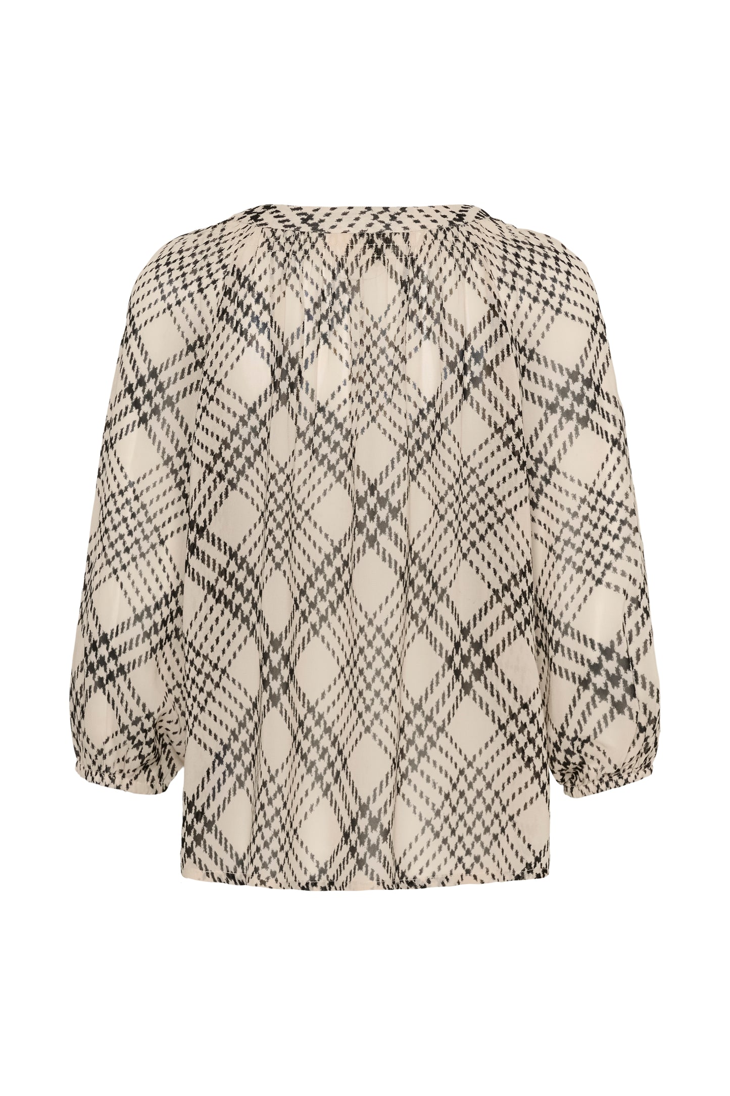 Part Two Catin Blouse Black Check