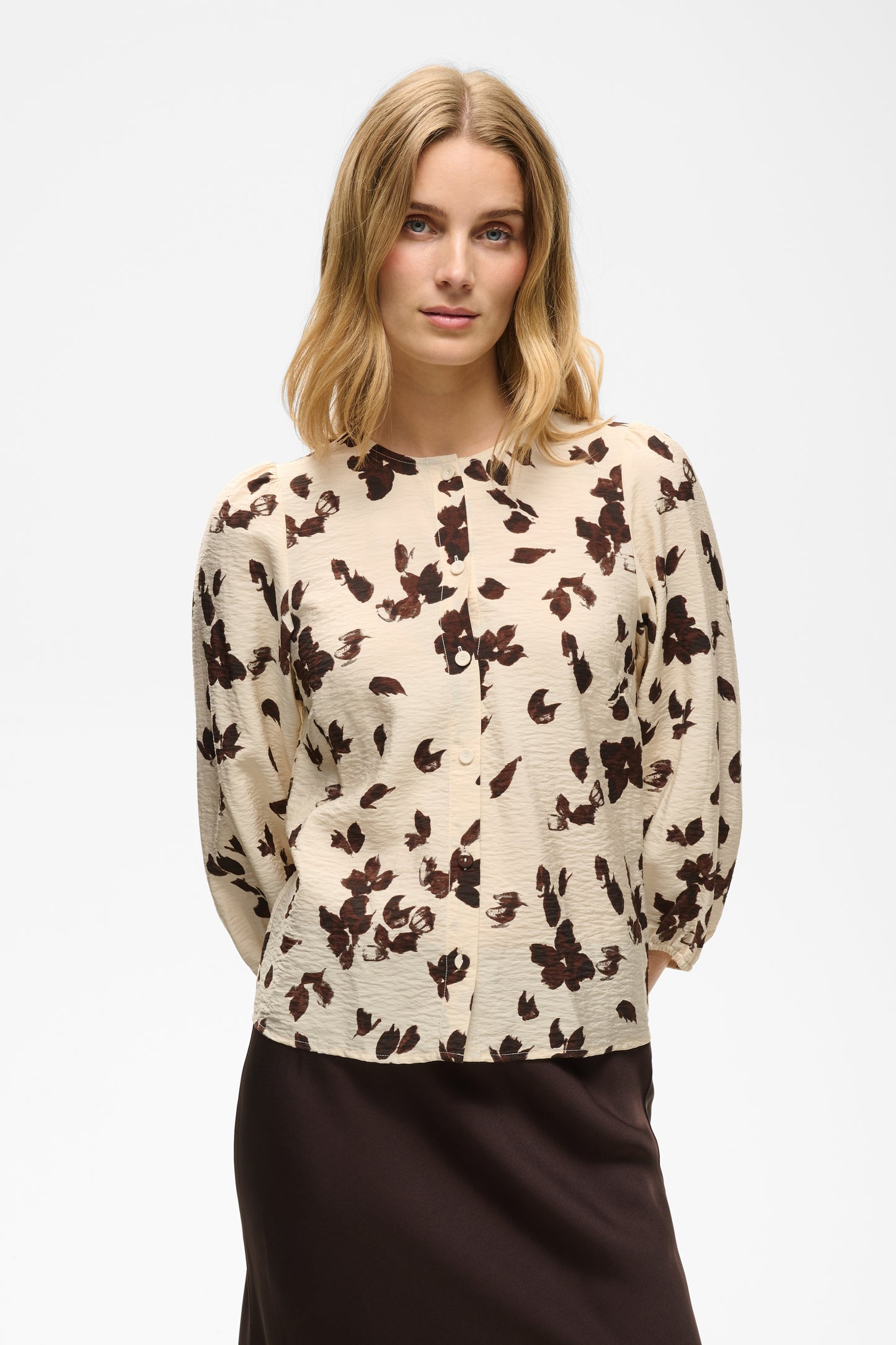 Part Two Channie Shirt Oatmeal Feather