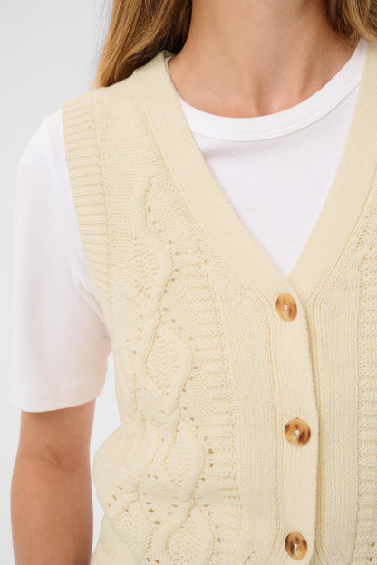 Part Two Christin Waistcoat Whitecap Gray