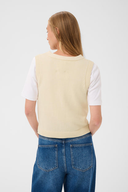 Part Two Christin Waistcoat Whitecap Gray