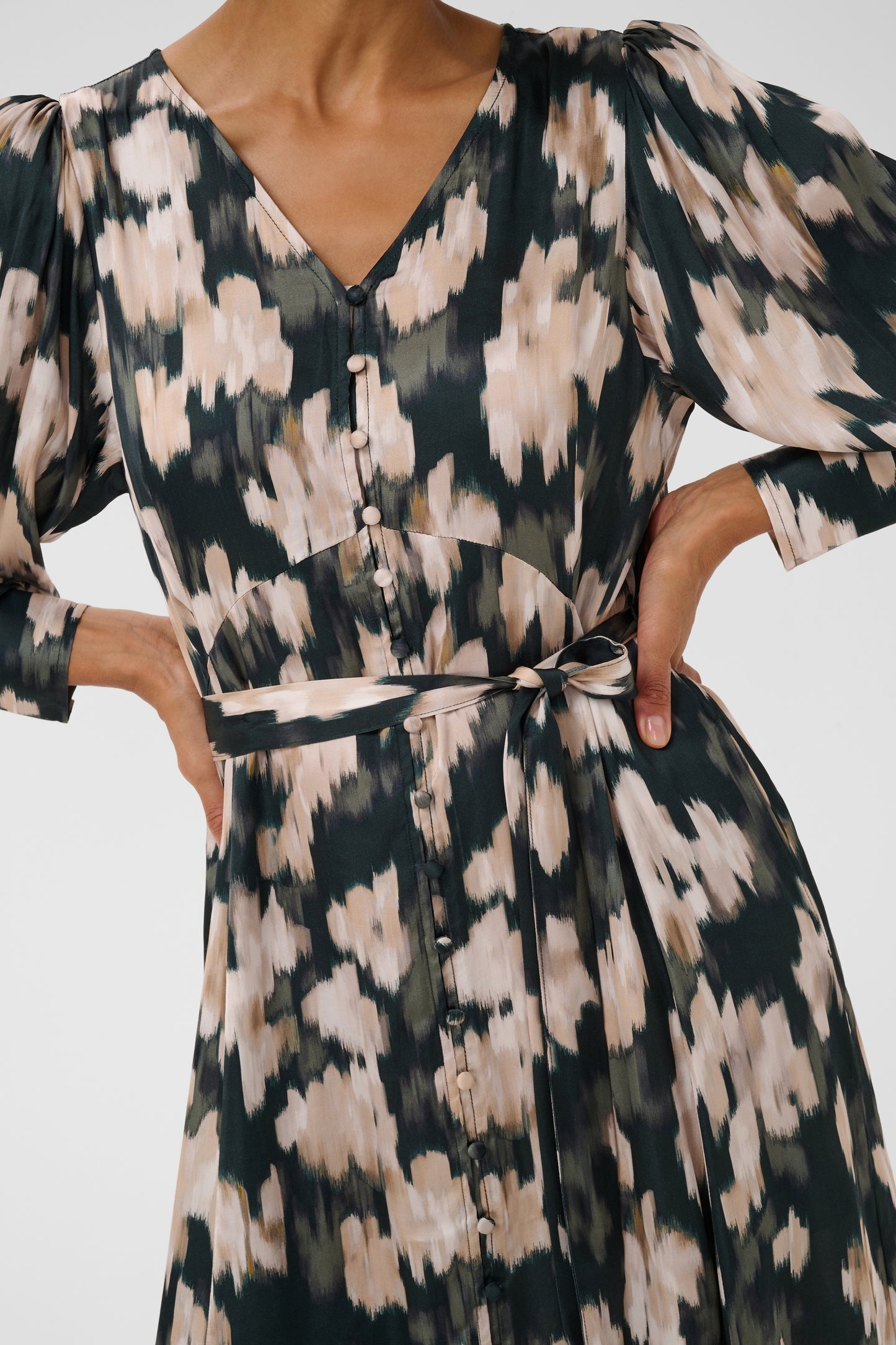 Part Two Ciluca Dress Green Blurred