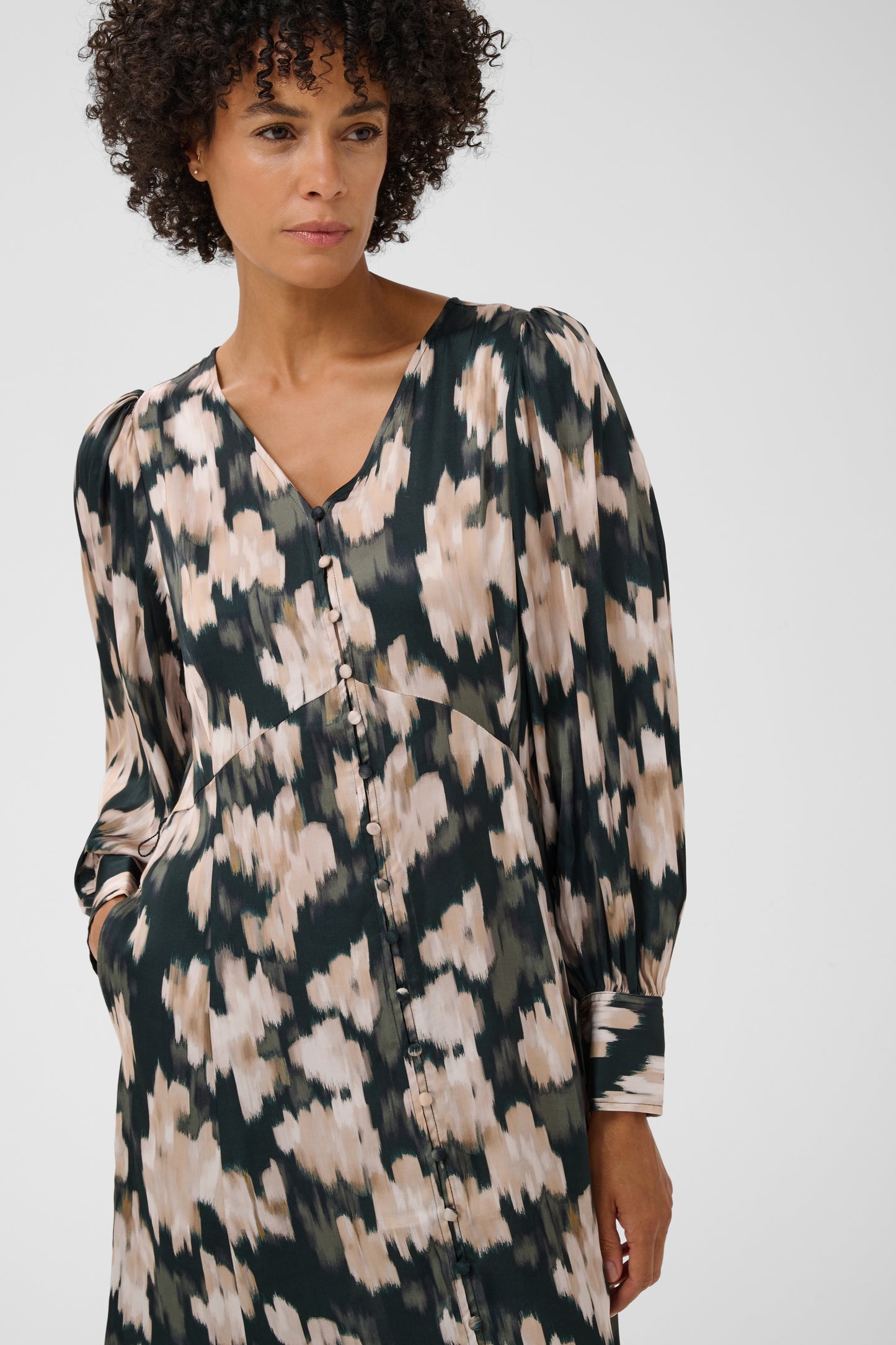 Part Two Ciluca Dress Green Blurred