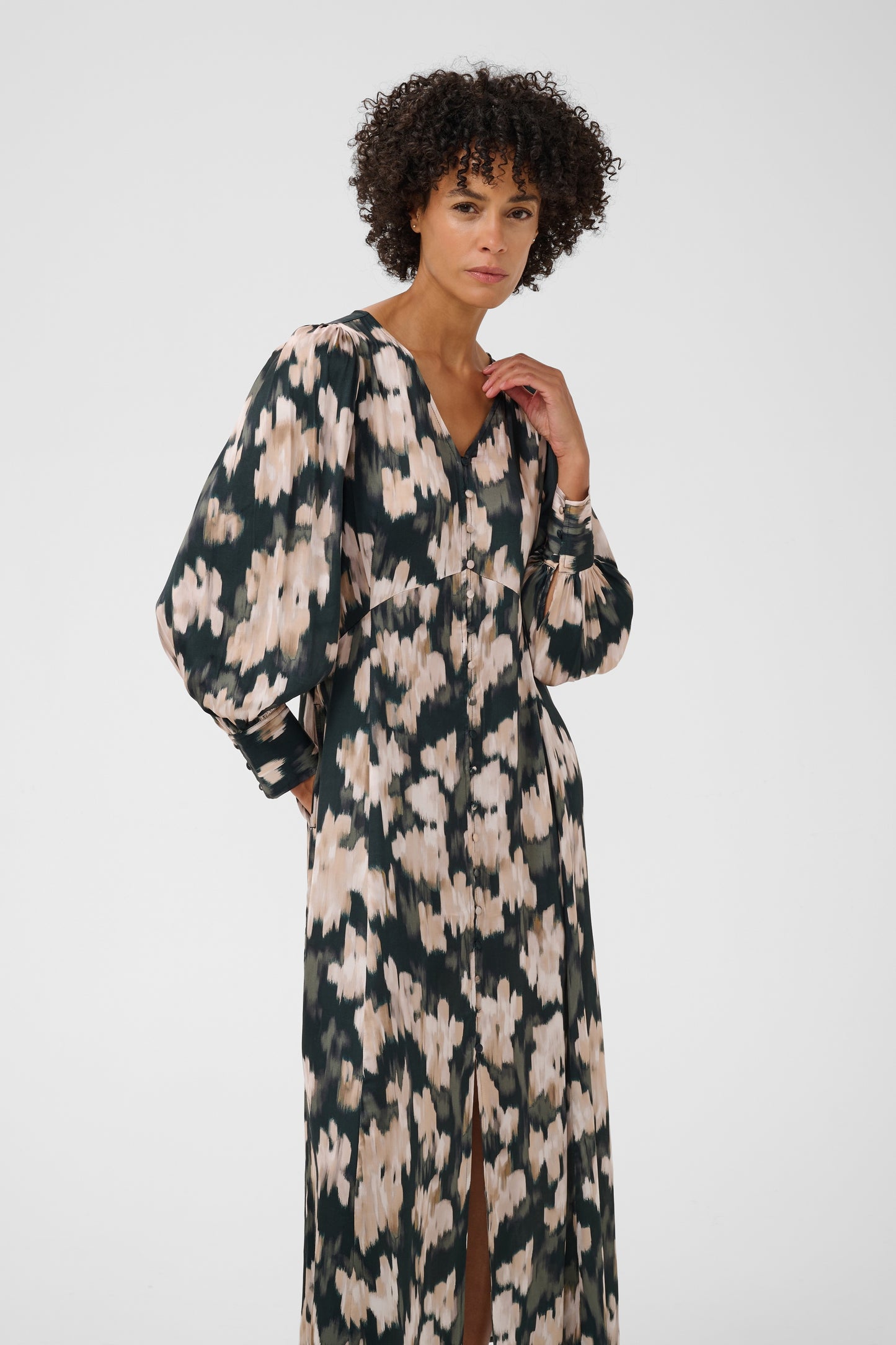 Part Two Ciluca Dress Green Blurred