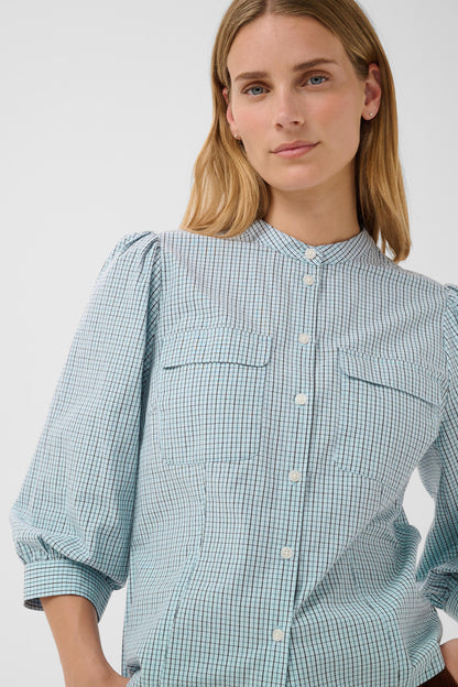 Part Two Chinette Shirt Gray Dawn
