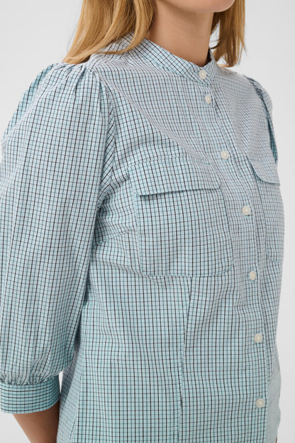 Part Two Chinette Shirt Gray Dawn