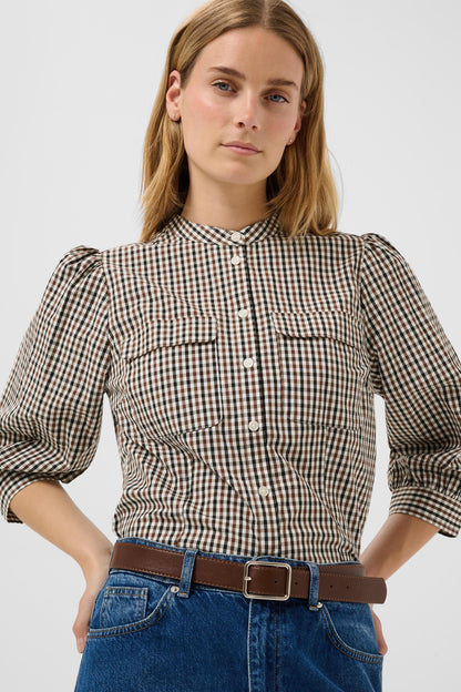 Part Two Chinette Shirt Downton Brown