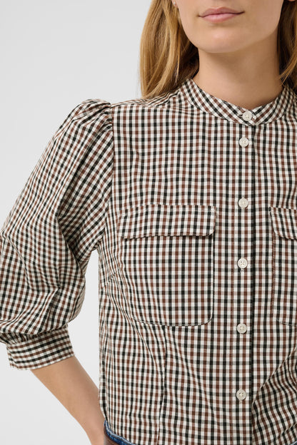Part Two Chinette Shirt Downton Brown