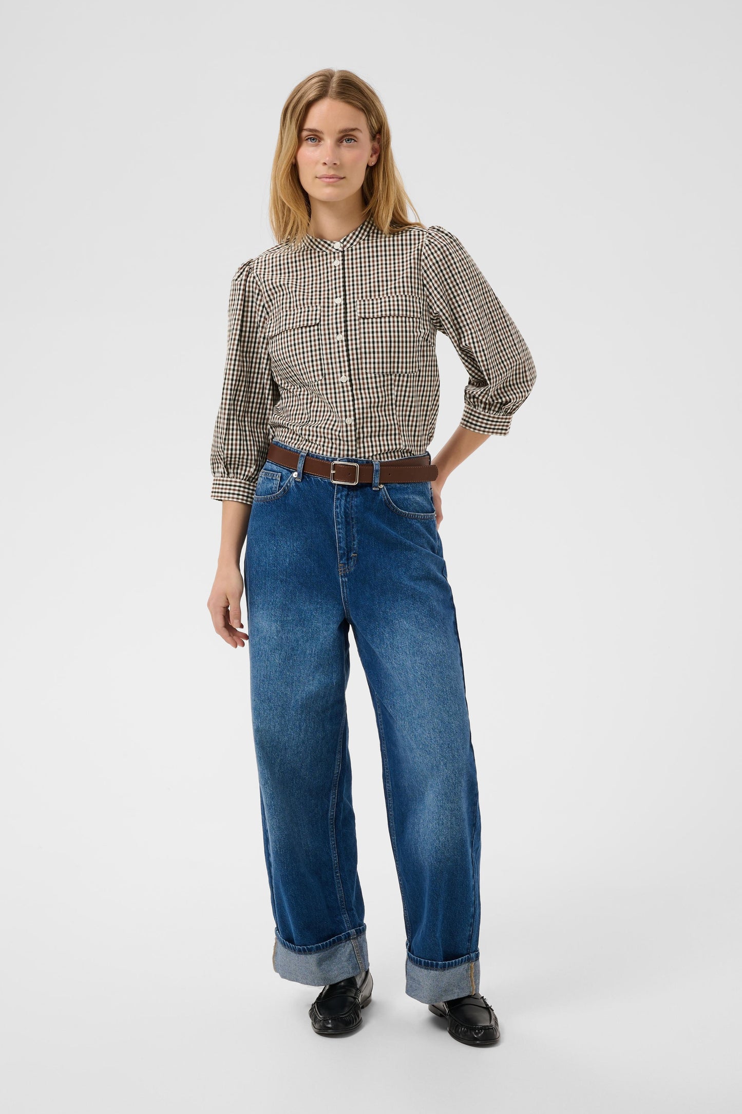 Part Two Chinette Shirt Downton Brown
