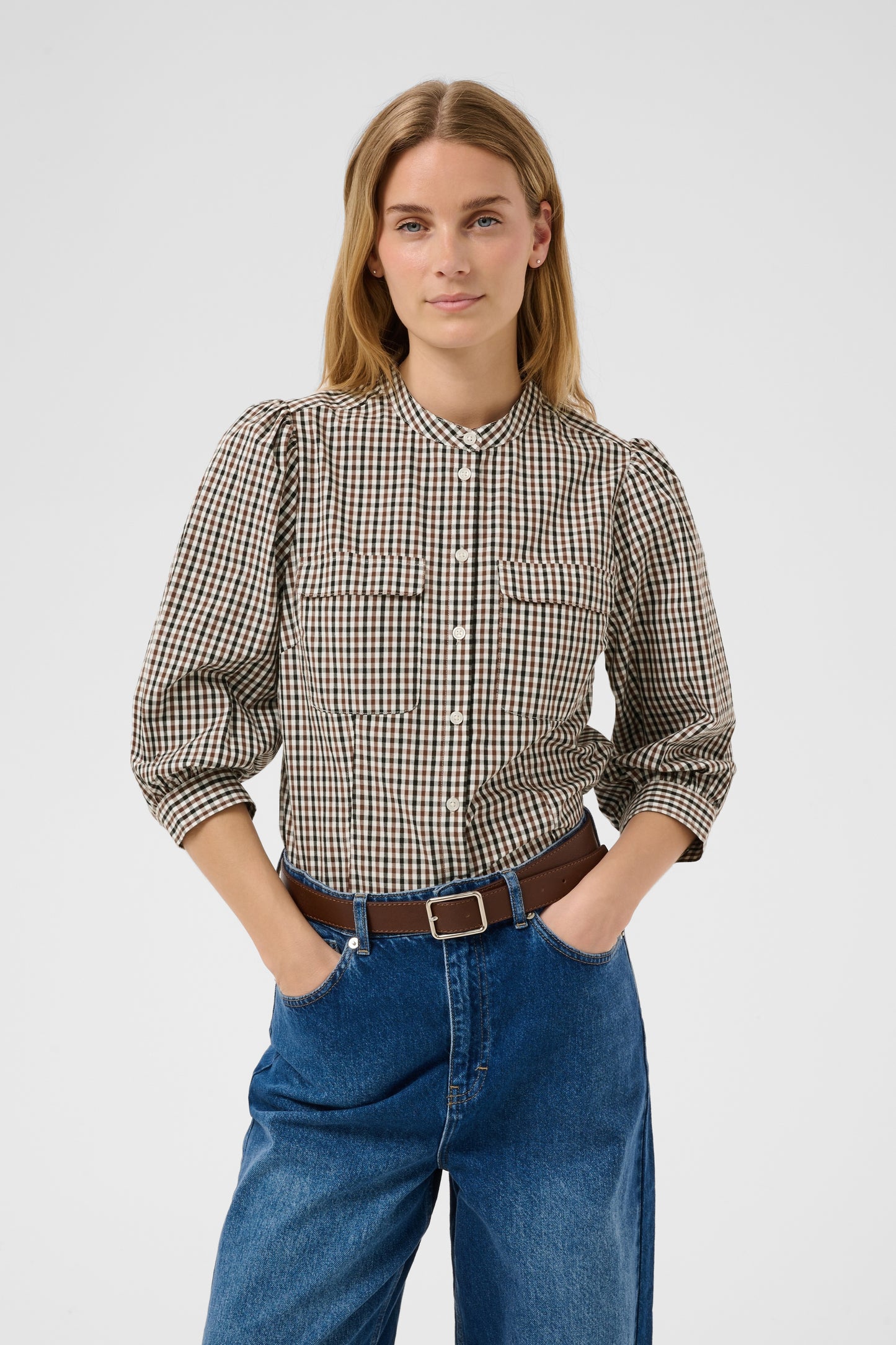 Part Two Chinette Shirt Downton Brown