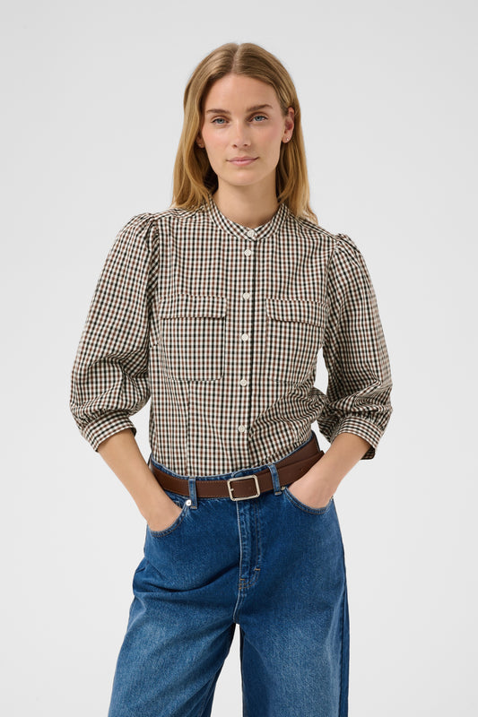 Part Two Chinette Shirt Downton Brown